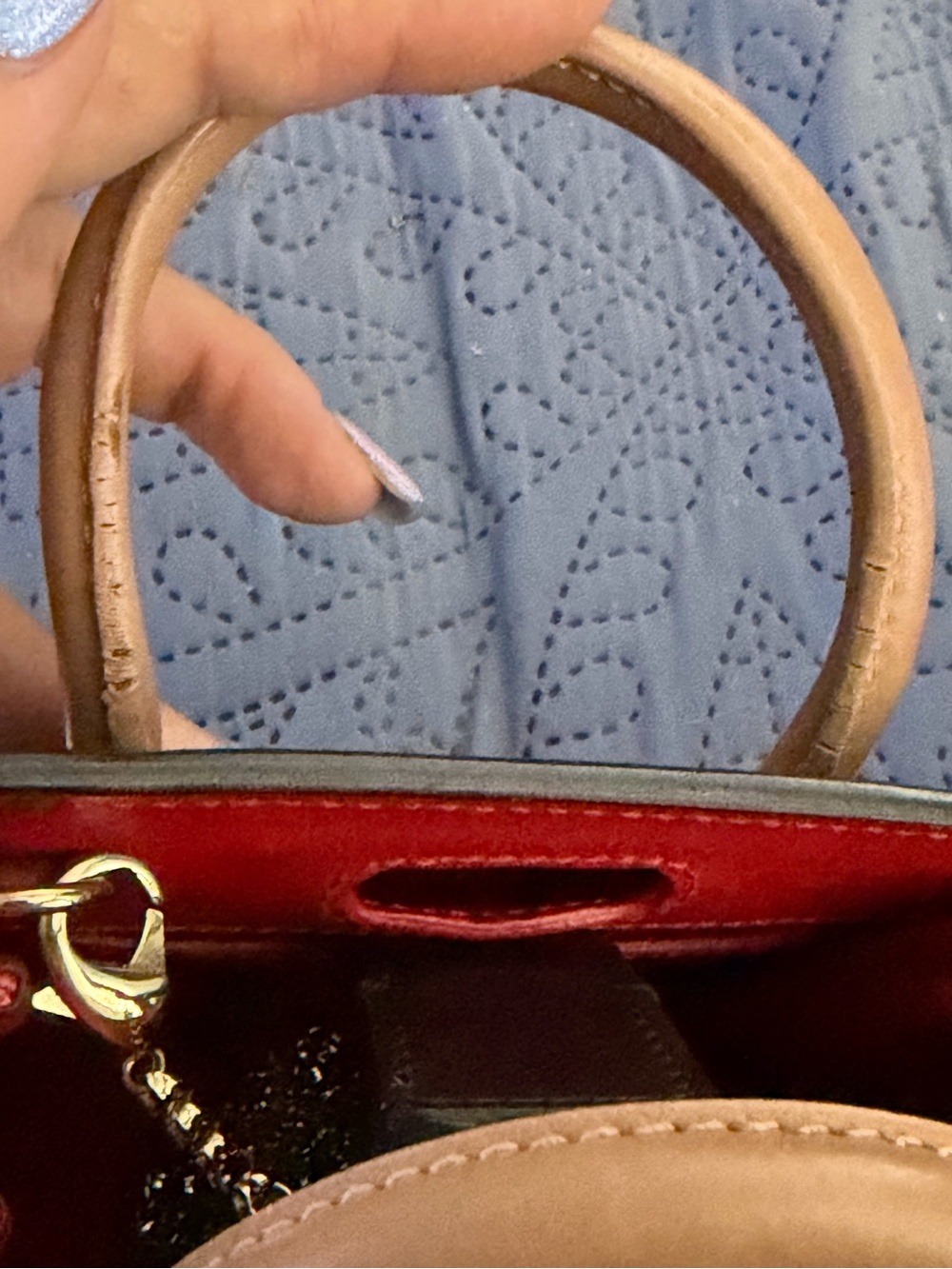 Christian Louboutin Black Leather Nano 2 Way Spike Paloma Tote - Picture 15 of 16